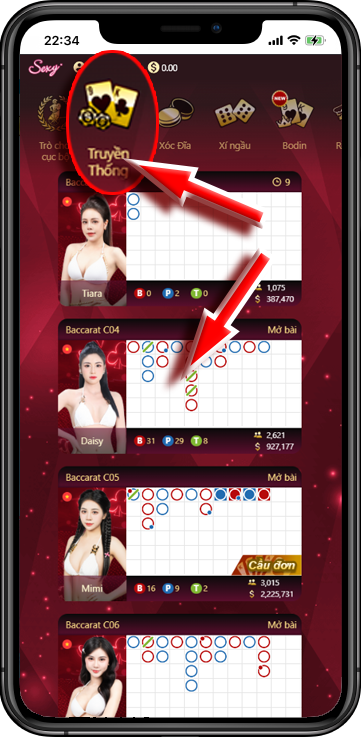 BƯỚC 4 : Chọn Số Tiền Cược Và Đặt Vào Cửa Mà Mình Muốn Cược Sau Đó Bấm Xác Nhận Và Theo Dõi Kết Qủa