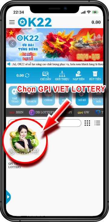 Bước 4 : Chọn cược muốn tham gia (Bao Lô , 3 Càng , Đề ) >> Chọn số cược >> Ấn đặt cược >> Nhập số tiền cược >> Xác nhận.