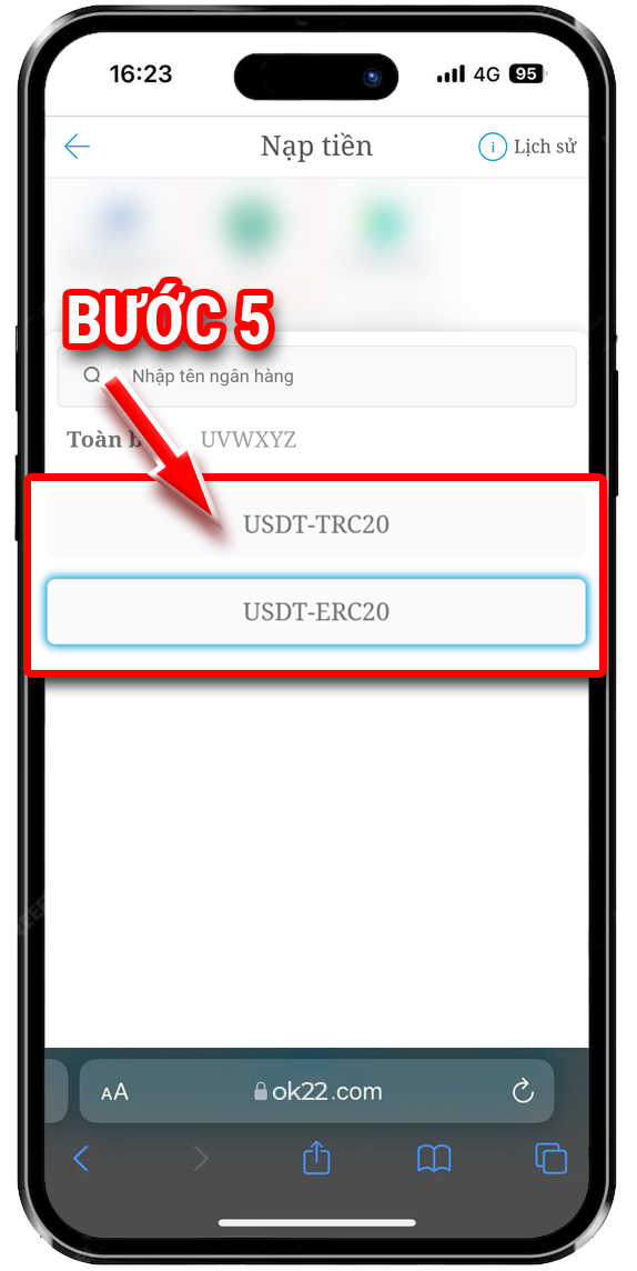 Bước 4: Sao chép thông tin hoặc quét mã để chuyển khoản.